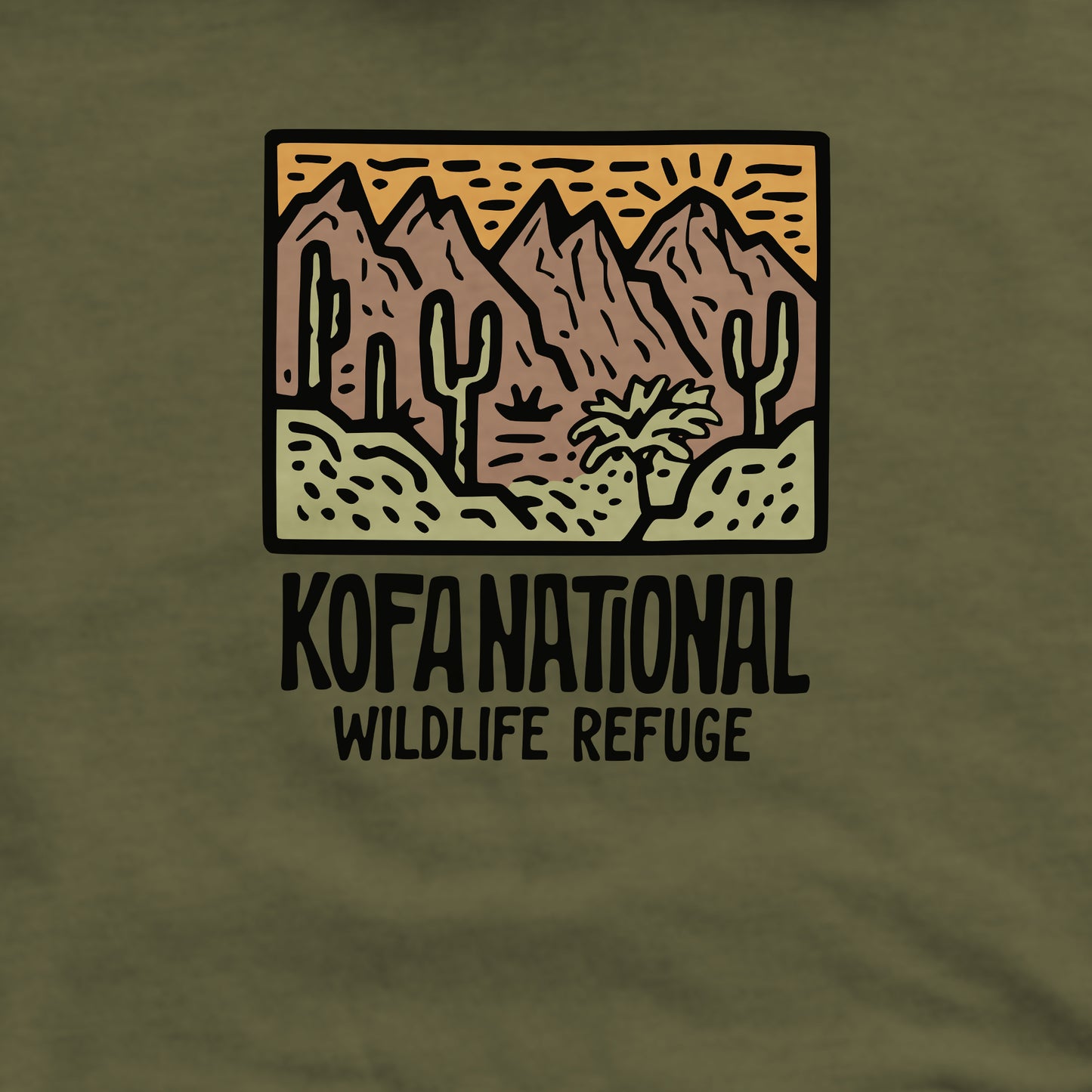 Kofa National Wildlife Refuge Crewneck Sweatshirt Adventure and Outdoors Themed Sweatshirt
