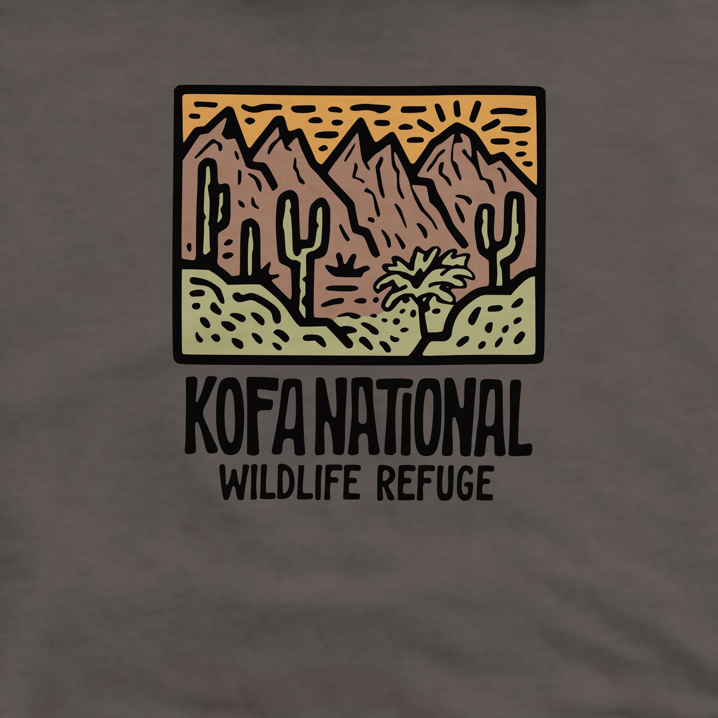 Kofa National Wildlife Refuge Crewneck Sweatshirt Adventure and Outdoors Themed Sweatshirt