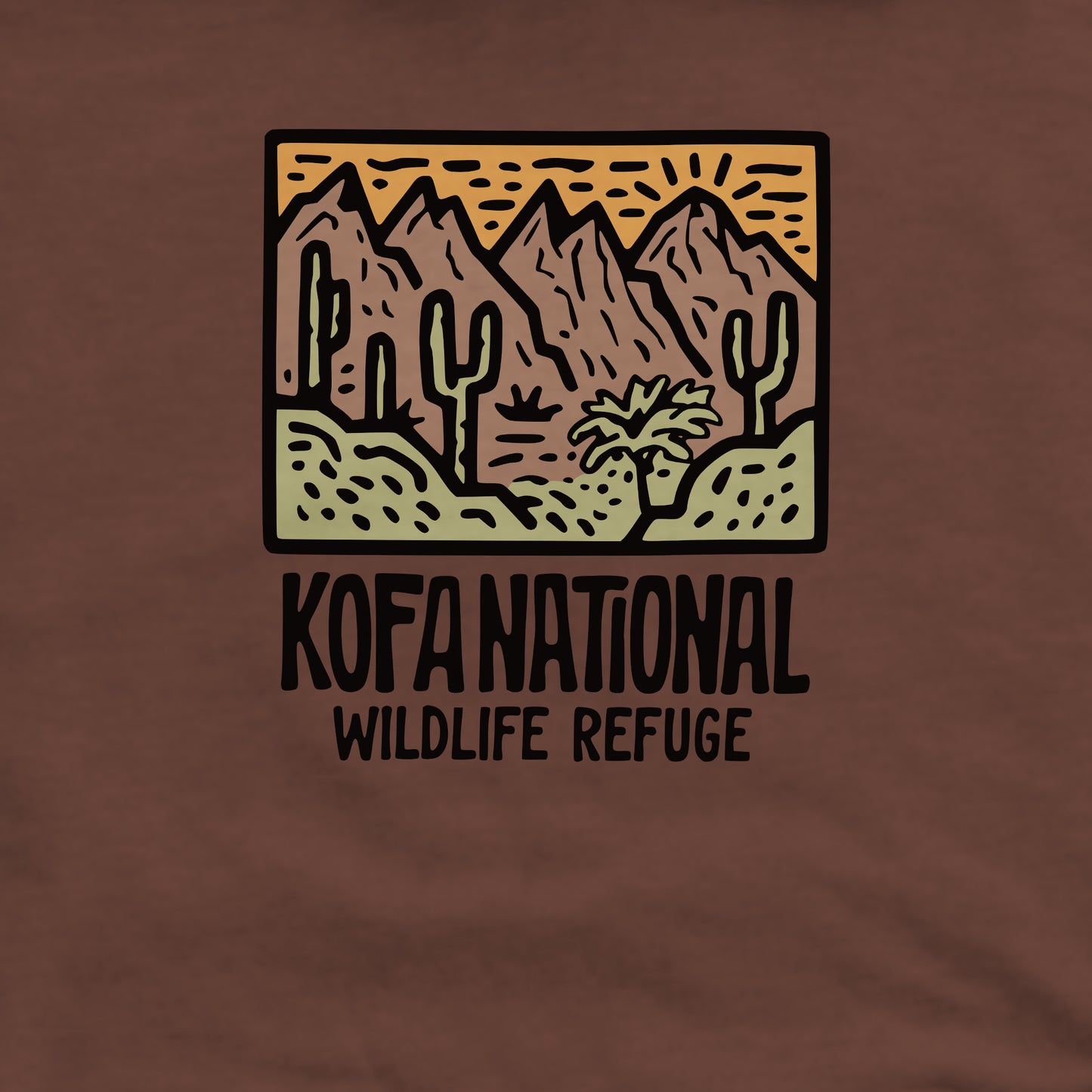 Kofa National Wildlife Refuge Crewneck Sweatshirt Adventure and Outdoors Themed Sweatshirt