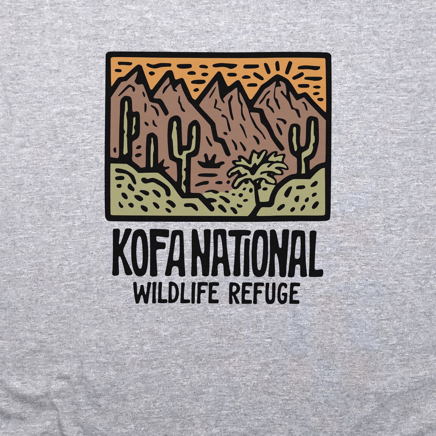 Kofa National Wildlife Refuge Crewneck Sweatshirt Adventure and Outdoors Themed Sweatshirt