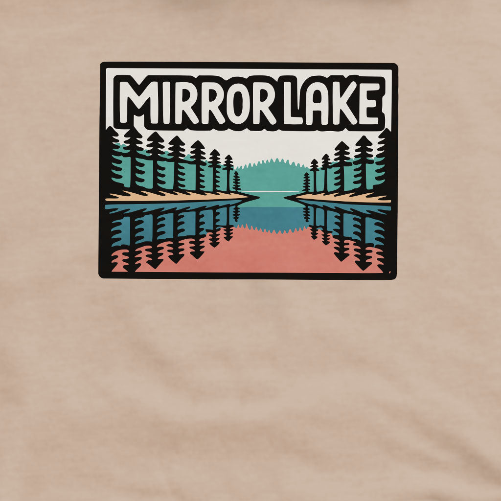 Mirror Lake Crewneck Sweatshirt Adventure and Outdoors Themed Sweatshirt