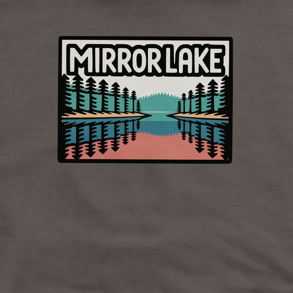 Mirror Lake Crewneck Sweatshirt Adventure and Outdoors Themed Sweatshirt