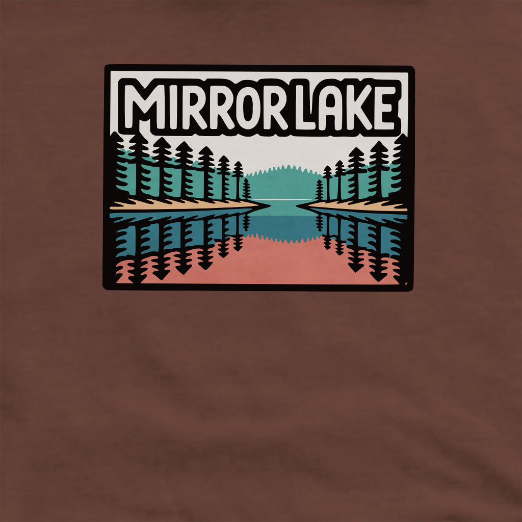 Mirror Lake Crewneck Sweatshirt Adventure and Outdoors Themed Sweatshirt