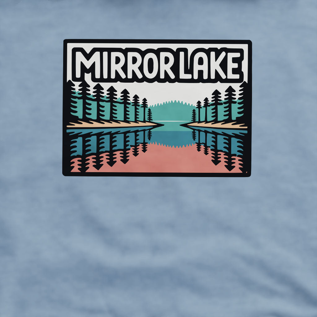 Mirror Lake Crewneck Sweatshirt Adventure and Outdoors Themed Sweatshirt