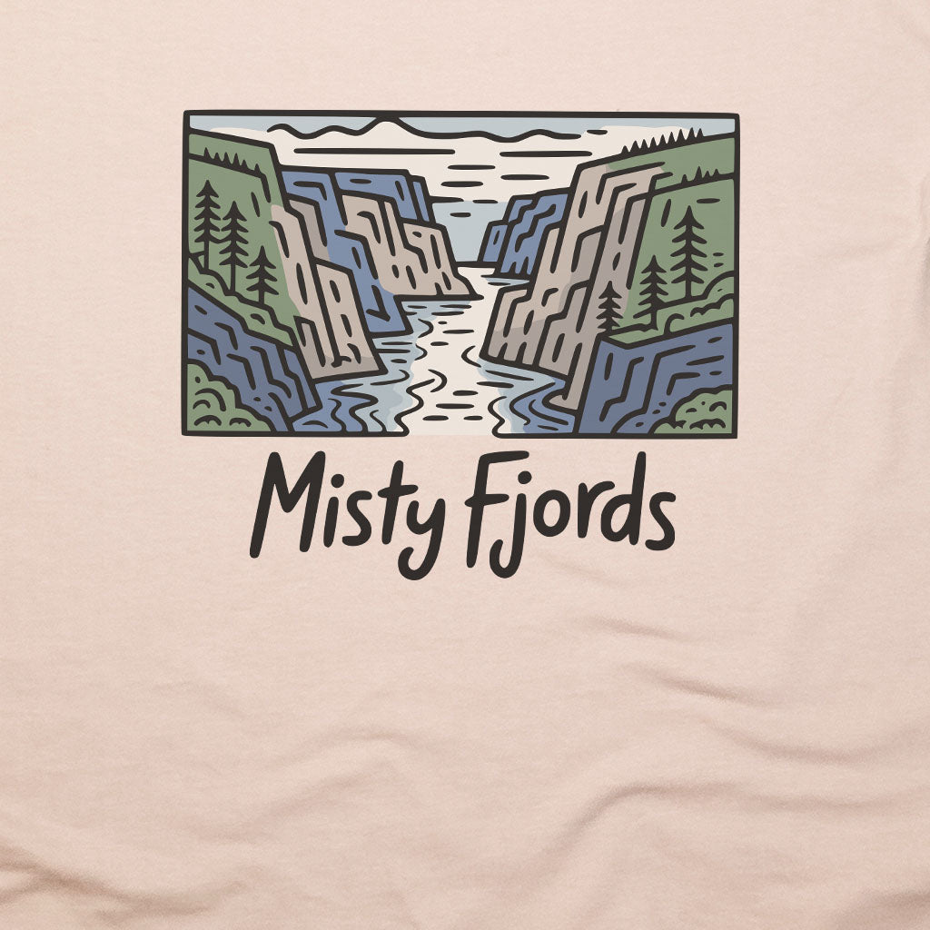 Misty Fjords National Monument T-Shirt Adventure and Outdoors Themed T-Shirt
