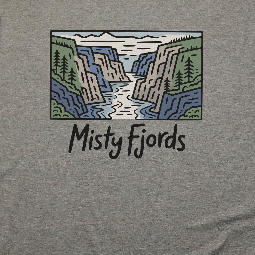 Misty Fjords National Monument T-Shirt Adventure and Outdoors Themed T-Shirt
