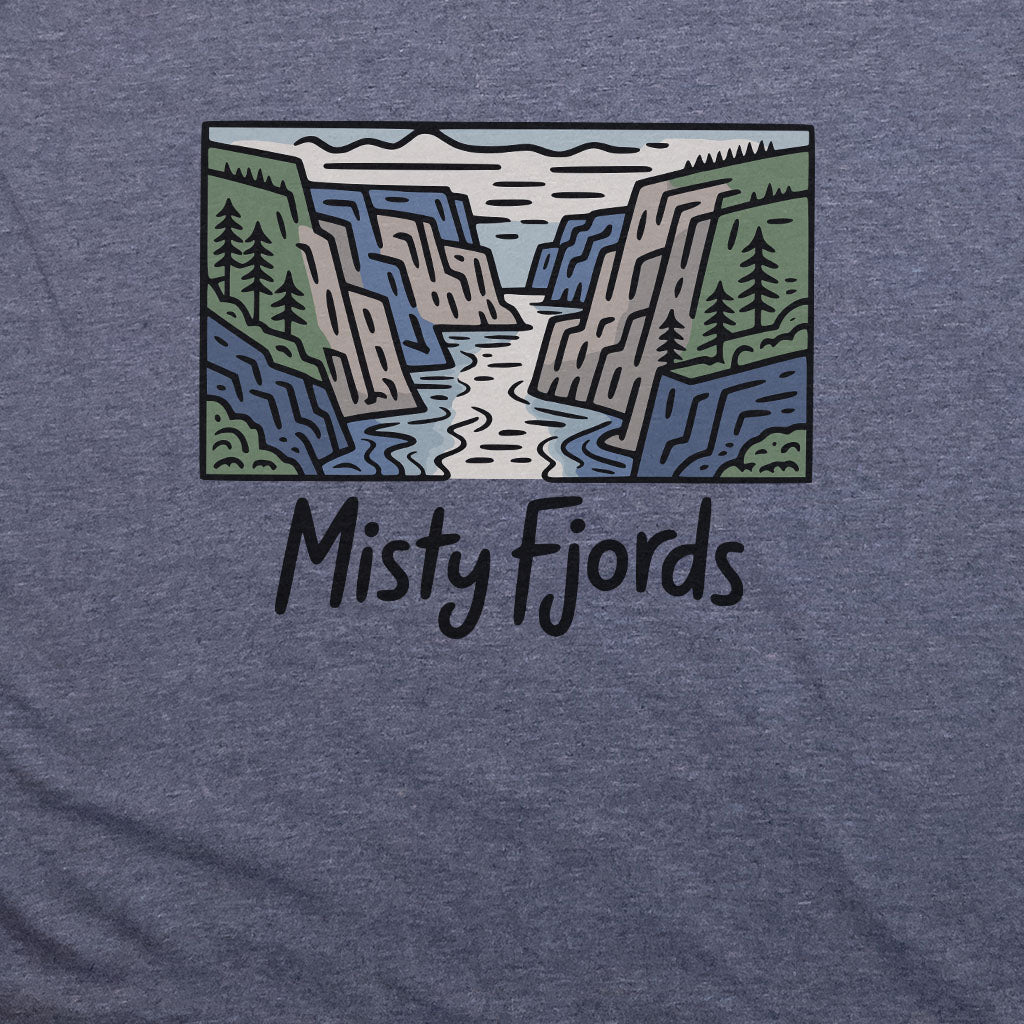 Misty Fjords National Monument T-Shirt Adventure and Outdoors Themed T-Shirt