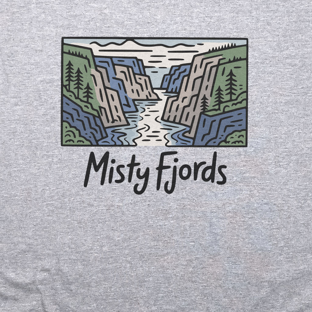 Misty Fjords National Monument T-Shirt Adventure and Outdoors Themed T-Shirt