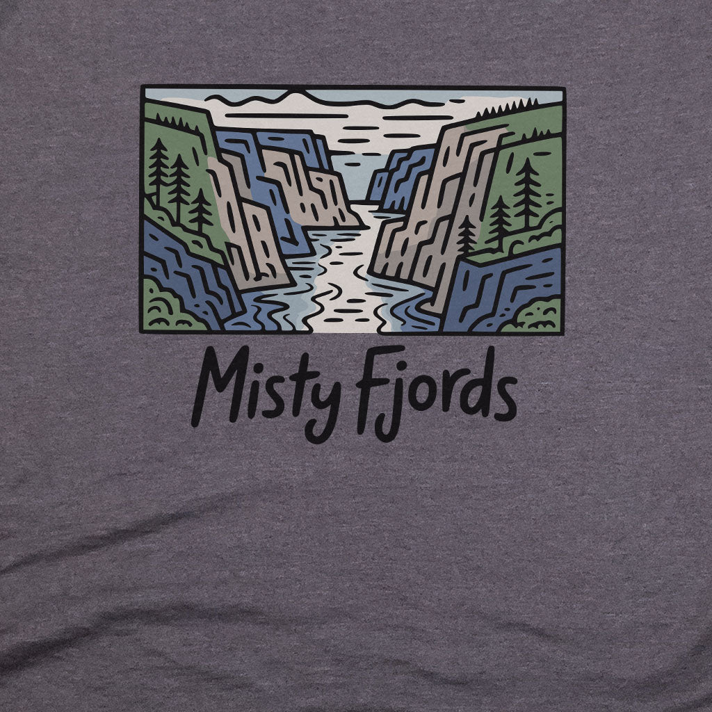Misty Fjords National Monument T-Shirt Adventure and Outdoors Themed T-Shirt
