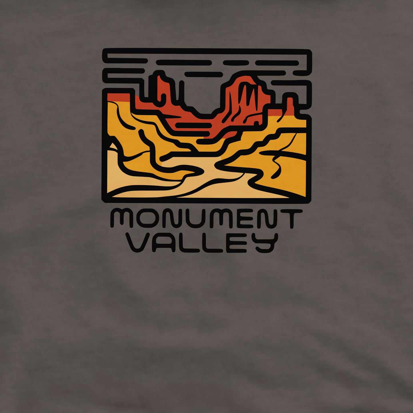 Monument Valley Crewneck Sweatshirt Adventure and Outdoors Themed Sweatshirt