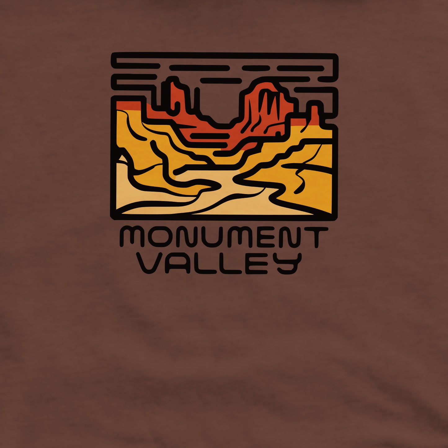 Monument Valley Crewneck Sweatshirt Adventure and Outdoors Themed Sweatshirt