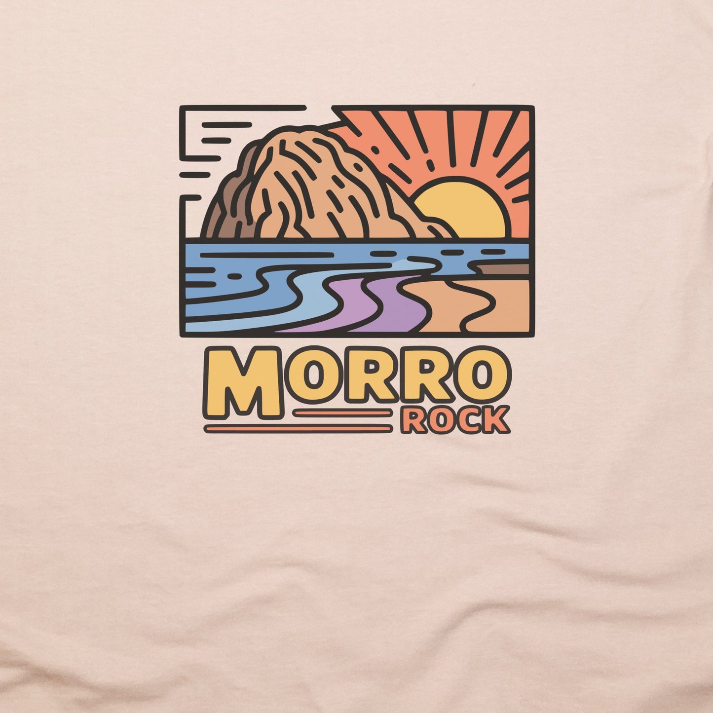 Morro Rock T-Shirt Adventure and Outdoors Themed T-Shirt