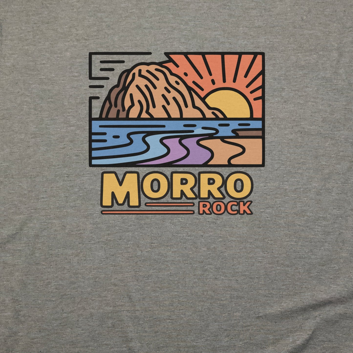 Morro Rock T-Shirt Adventure and Outdoors Themed T-Shirt
