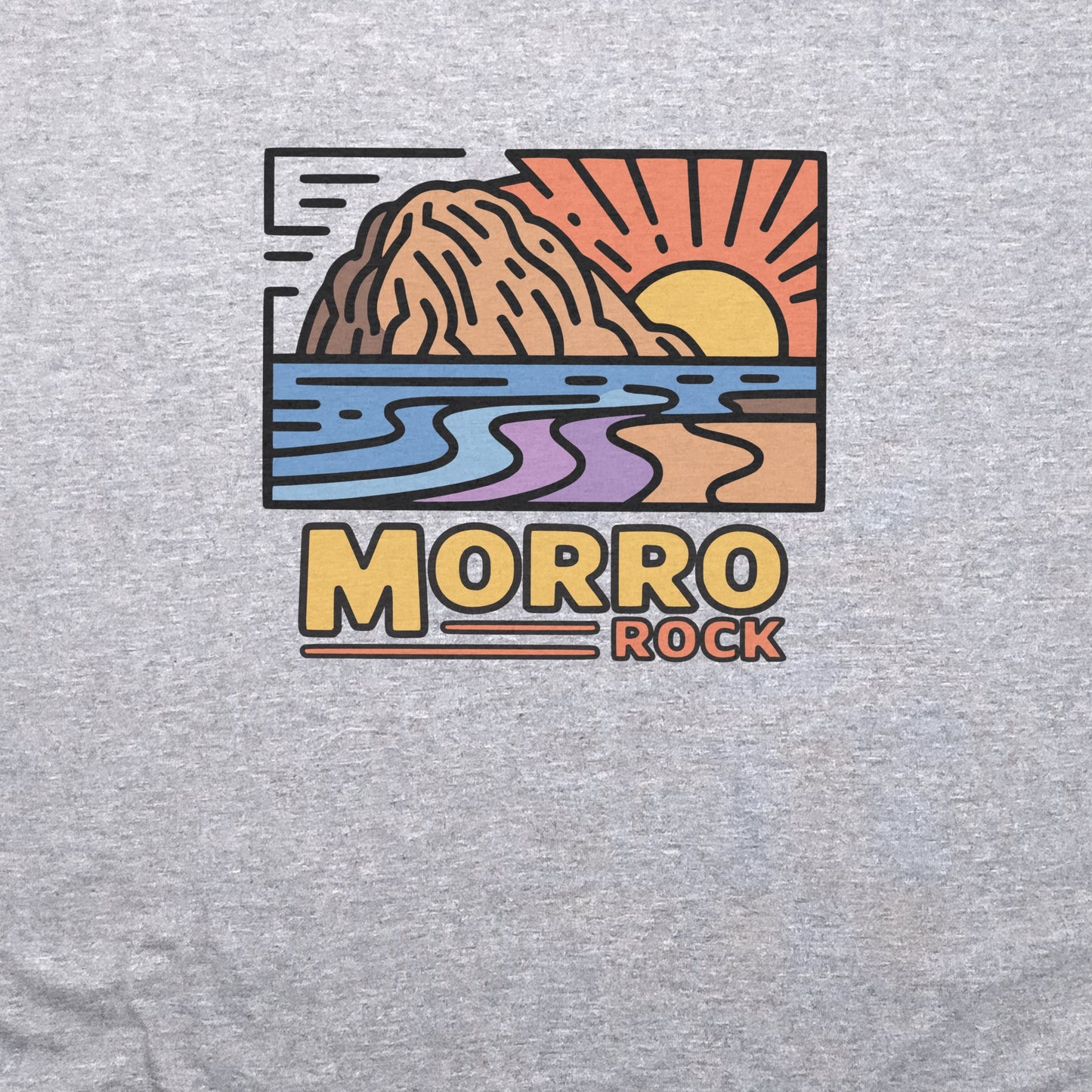 Morro Rock T-Shirt Adventure and Outdoors Themed T-Shirt
