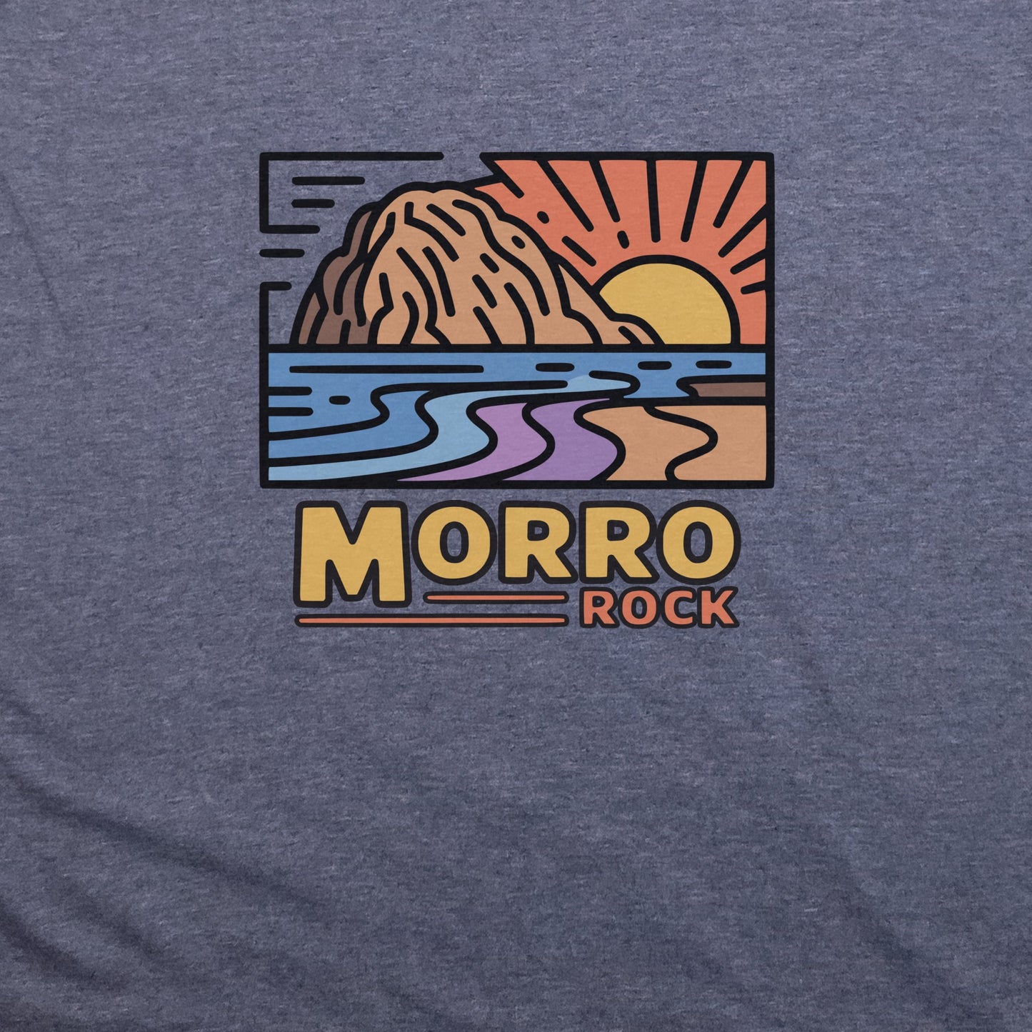 Morro Rock T-Shirt Adventure and Outdoors Themed T-Shirt
