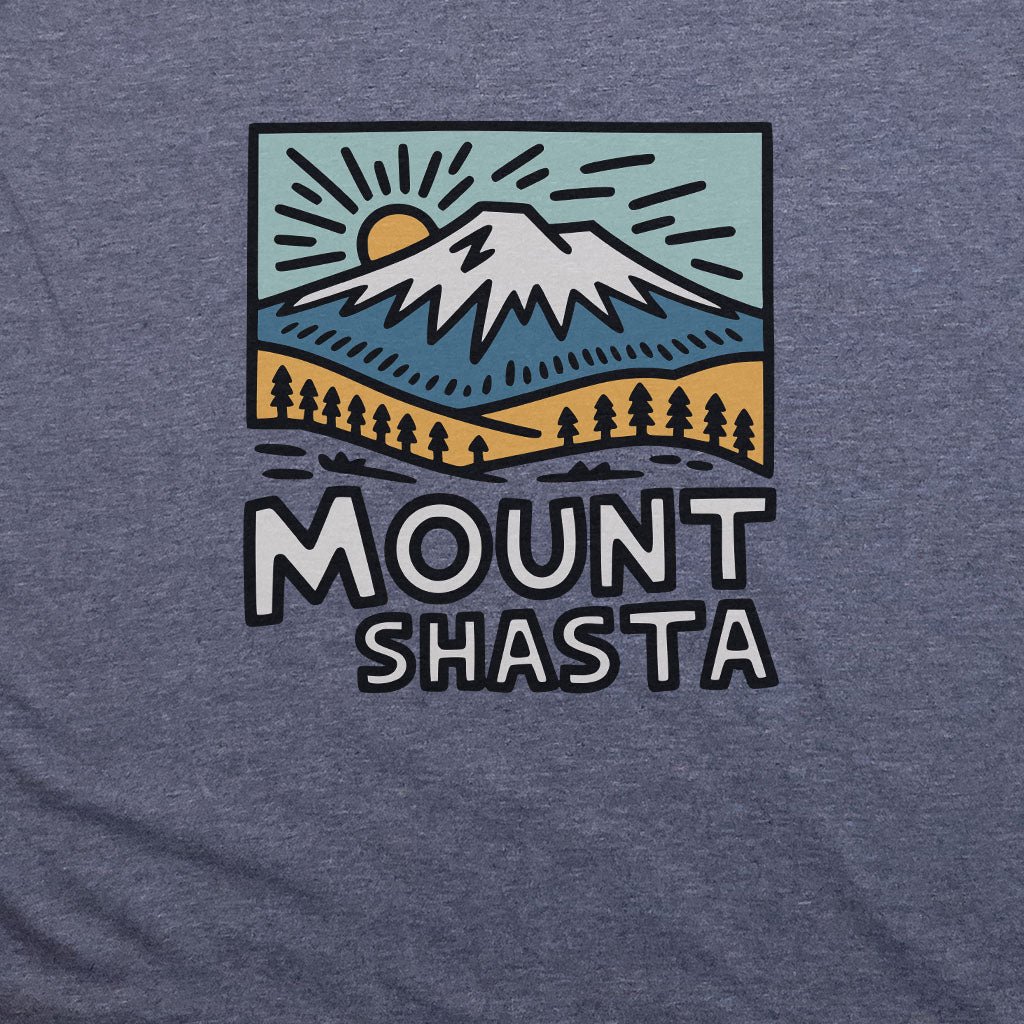 Mount Shasta T-Shirt Adventure and Outdoors Themed T-Shirt