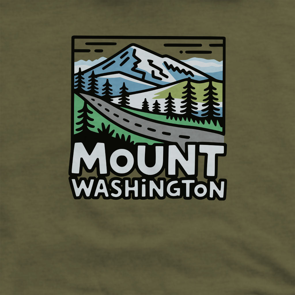 Mount Washington Crewneck Sweatshirt Adventure and Outdoors Themed Sweatshirt