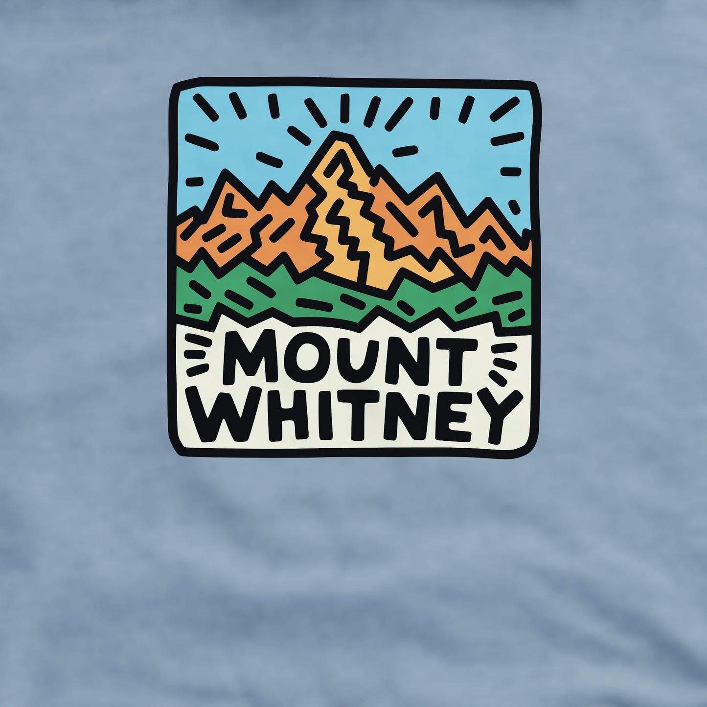 Mount Whitney Crewneck Sweatshirt Adventure and Outdoors Themed Sweatshirt
