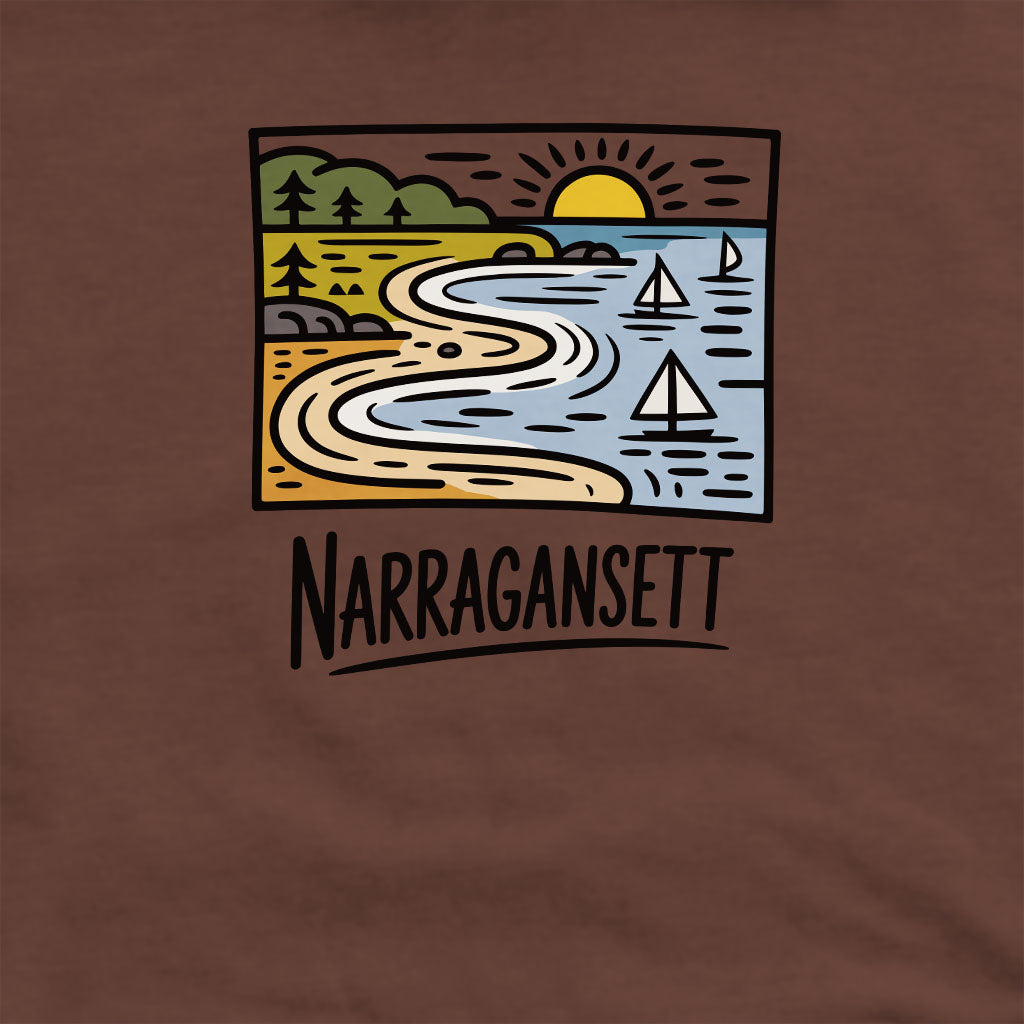 Narragansett Bay Crewneck Sweatshirt Adventure and Outdoors Themed Sweatshirt
