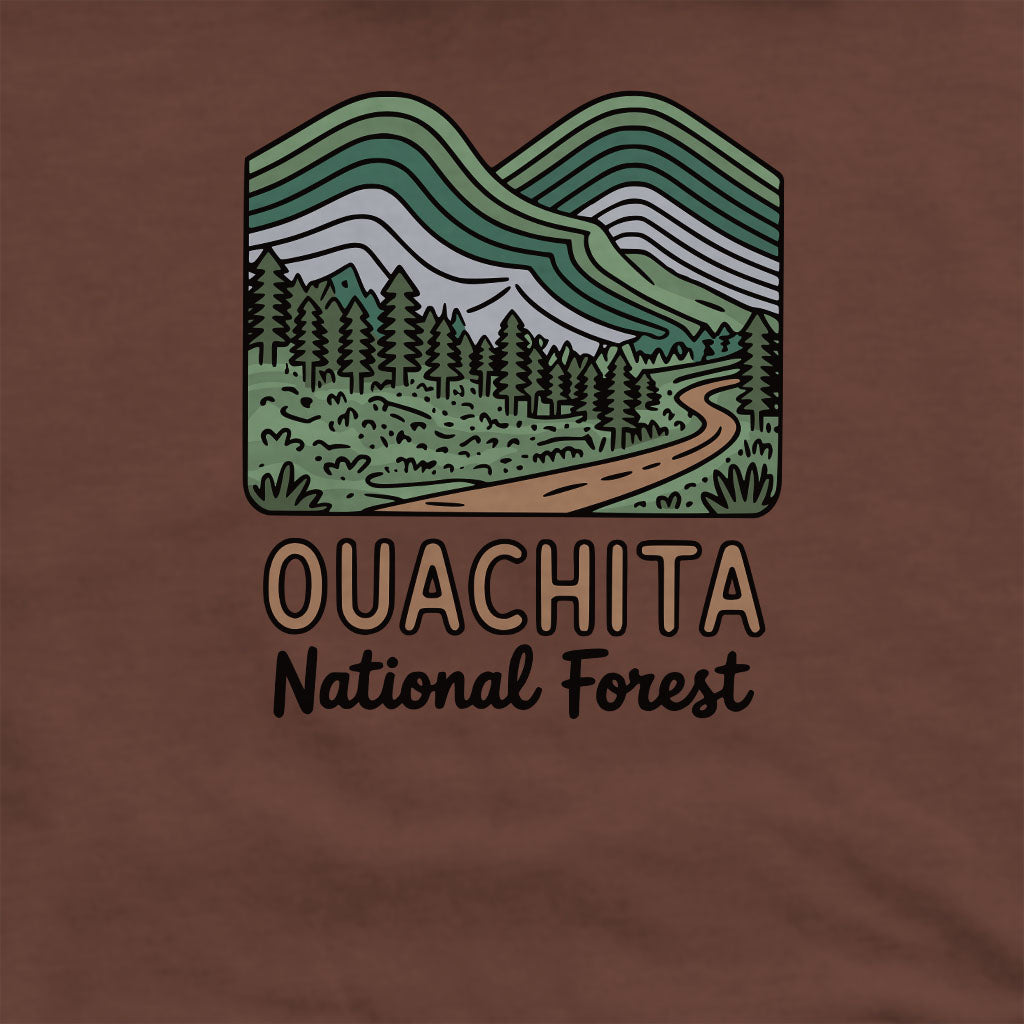 Ouachita National Forest Crewneck Sweatshirt Adventure and Outdoors Themed Sweatshirt