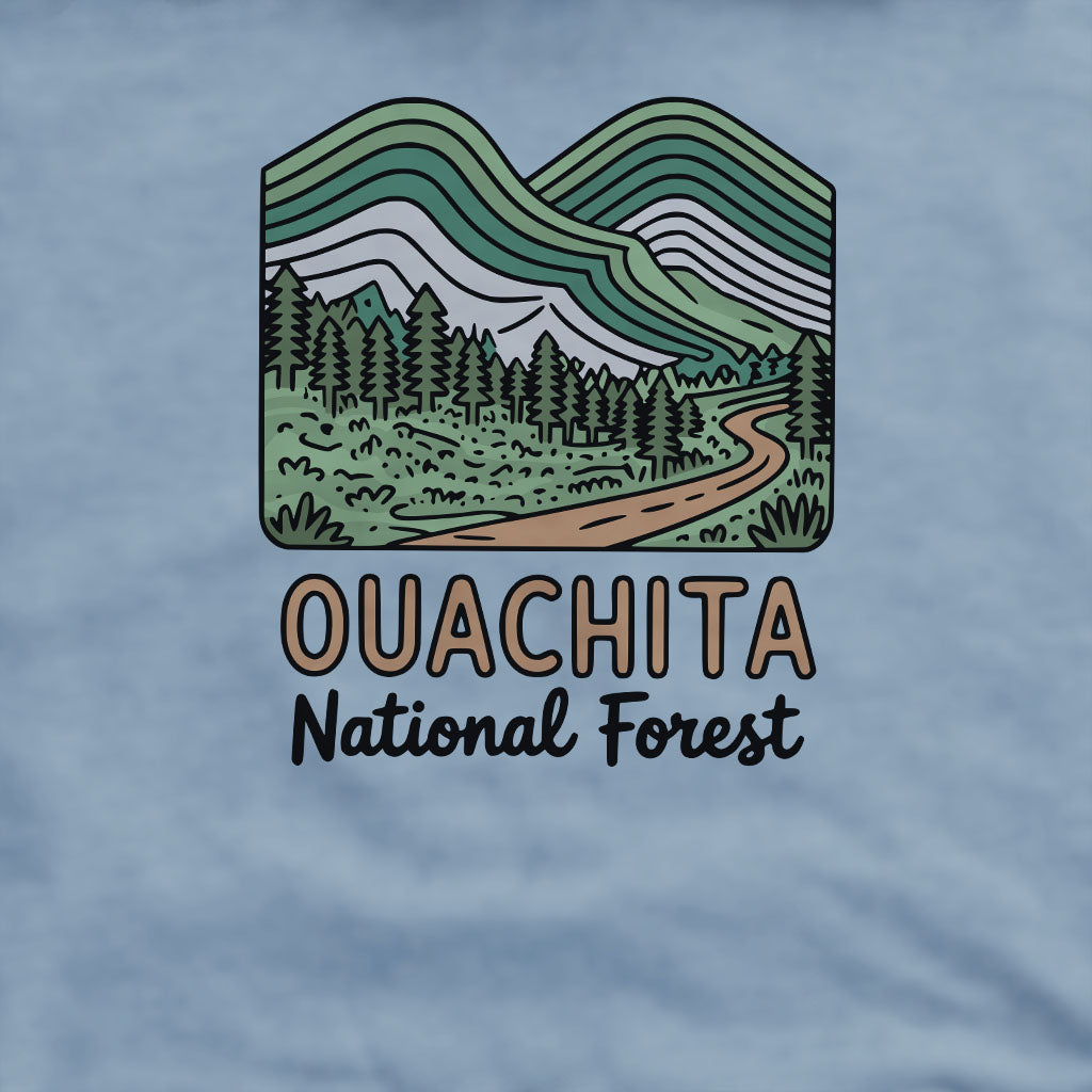 Ouachita National Forest Crewneck Sweatshirt Adventure and Outdoors Themed Sweatshirt