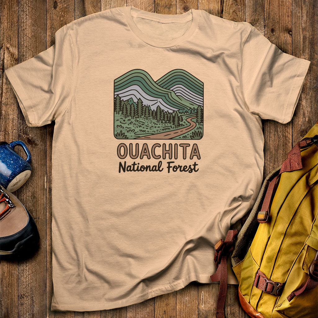 Ouachita National Forest T-Shirt Sand Adventure and Outdoors Themed T-Shirt