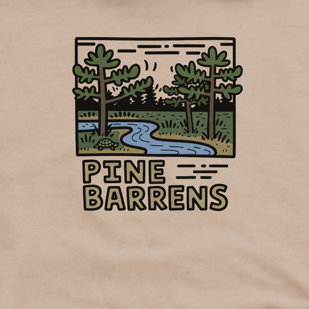 Pine Barrens Crewneck Sweatshirt Adventure and Outdoors Themed Sweatshirt