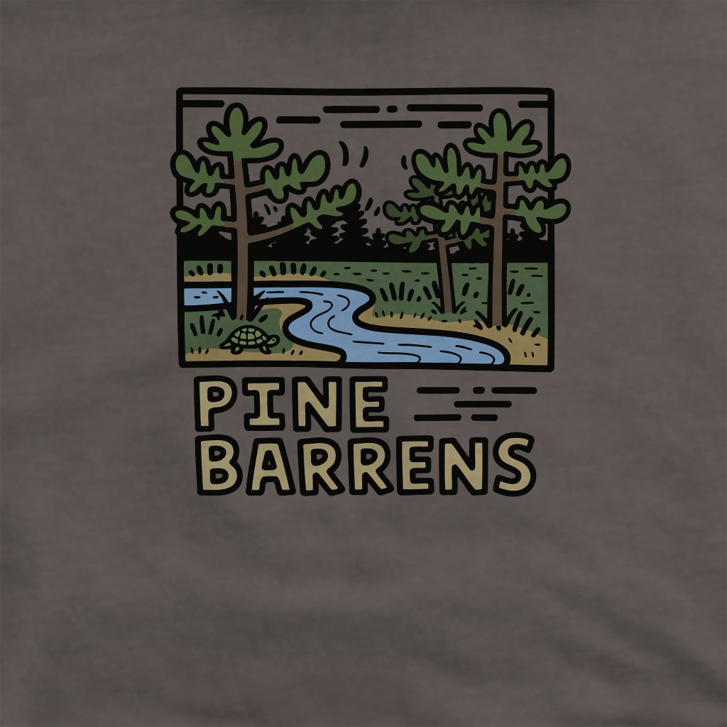 Pine Barrens Crewneck Sweatshirt Adventure and Outdoors Themed Sweatshirt