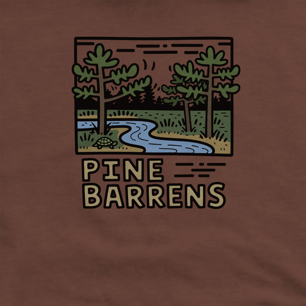 Pine Barrens Crewneck Sweatshirt Adventure and Outdoors Themed Sweatshirt