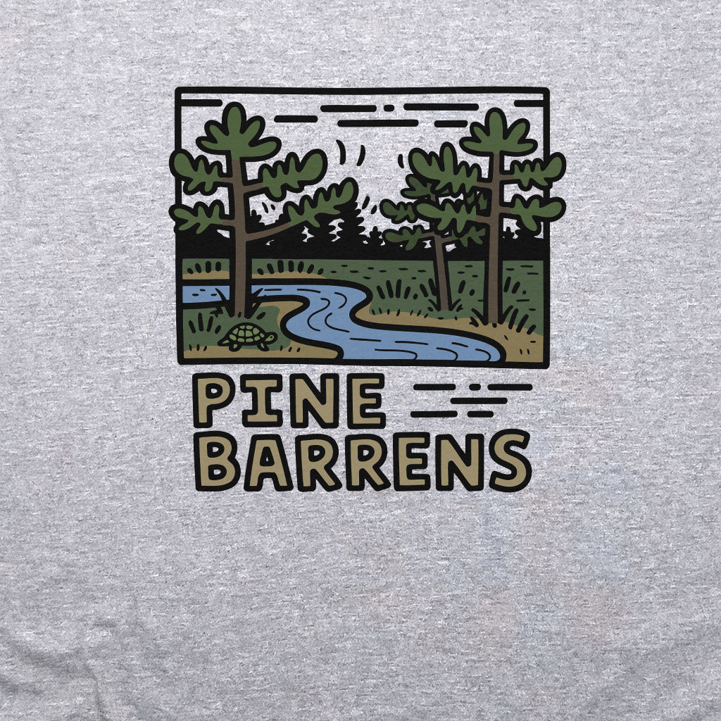 Pine Barrens Crewneck Sweatshirt Adventure and Outdoors Themed Sweatshirt