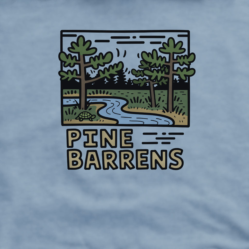 Pine Barrens Crewneck Sweatshirt Adventure and Outdoors Themed Sweatshirt