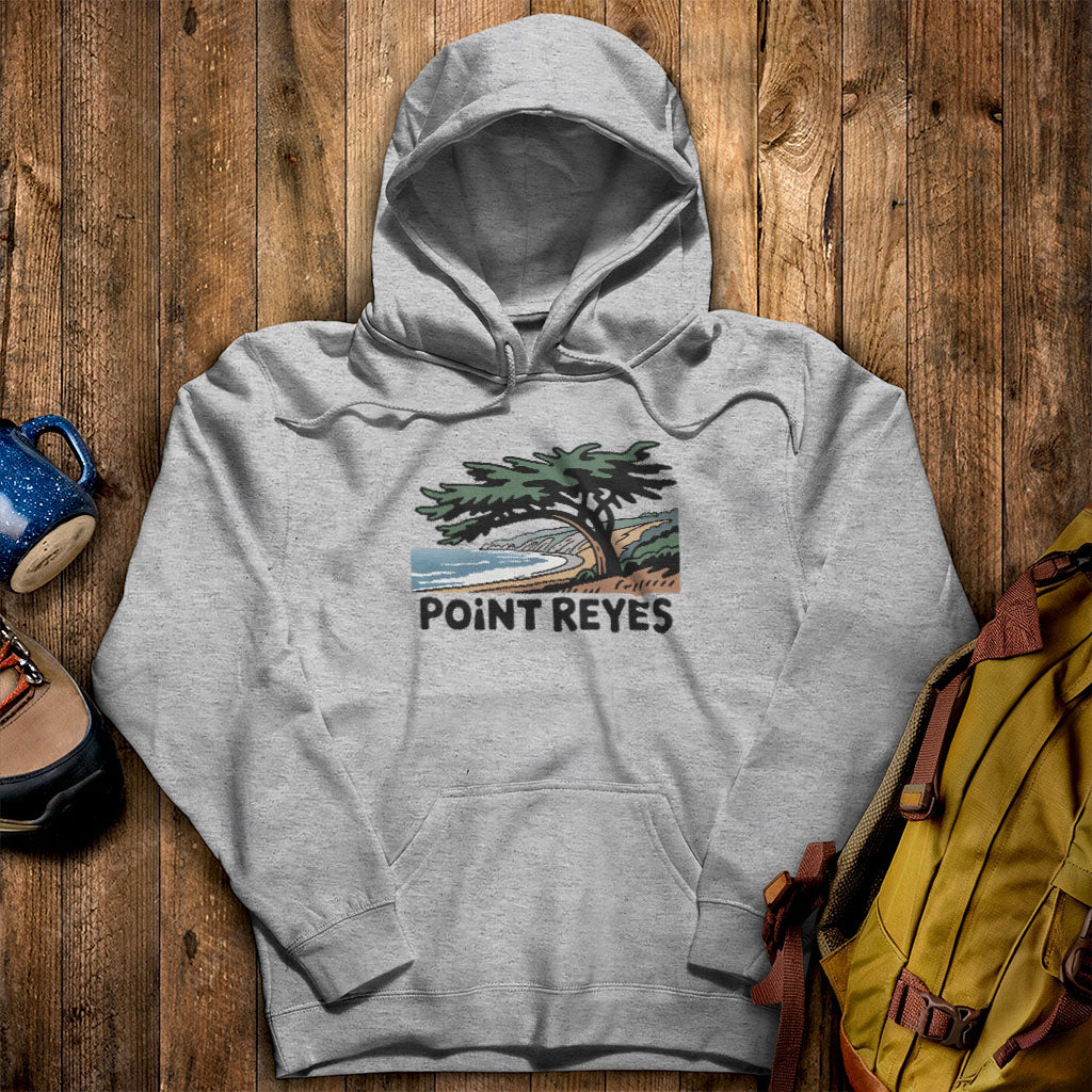 Point Reyes National Seashore Hoodie Sport Grey Adventure and Outdoors Themed Hoodie