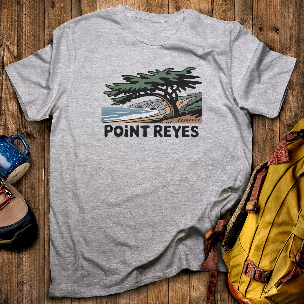Point Reyes National Seashore T-Shirt Sport Grey Adventure and Outdoors Themed T-Shirt