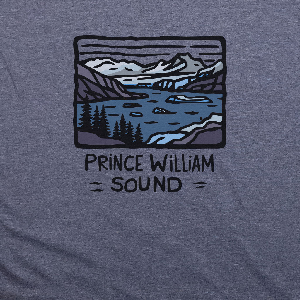 Prince William Sound T-Shirt Adventure and Outdoors Themed T-Shirt