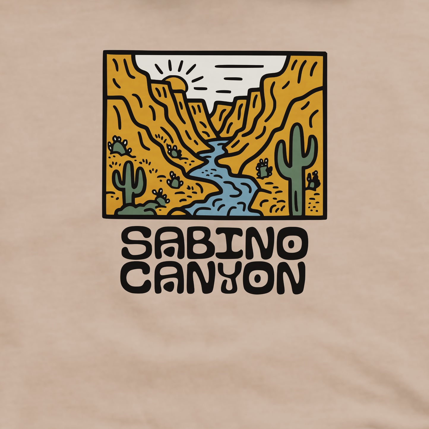 Sabino Canyon Crewneck Sweatshirt Adventure and Outdoors Themed Sweatshirt