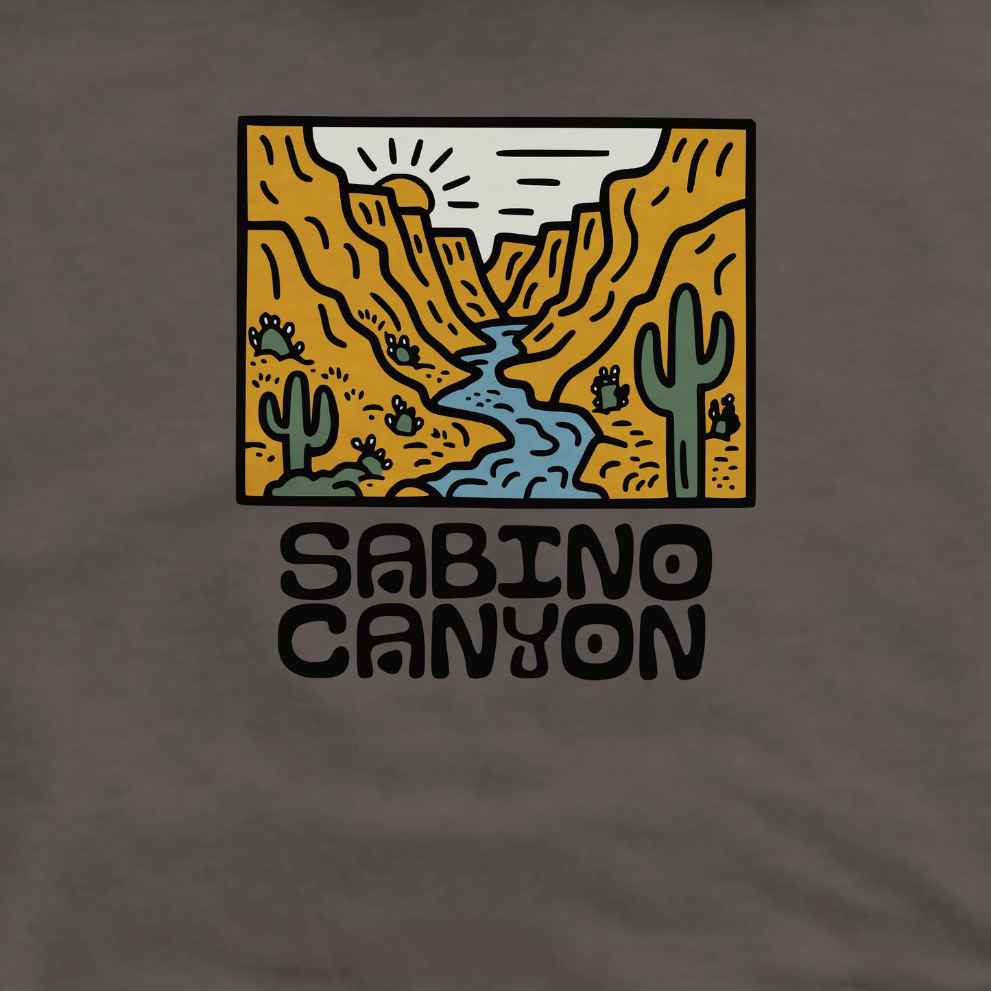 Sabino Canyon Crewneck Sweatshirt Adventure and Outdoors Themed Sweatshirt