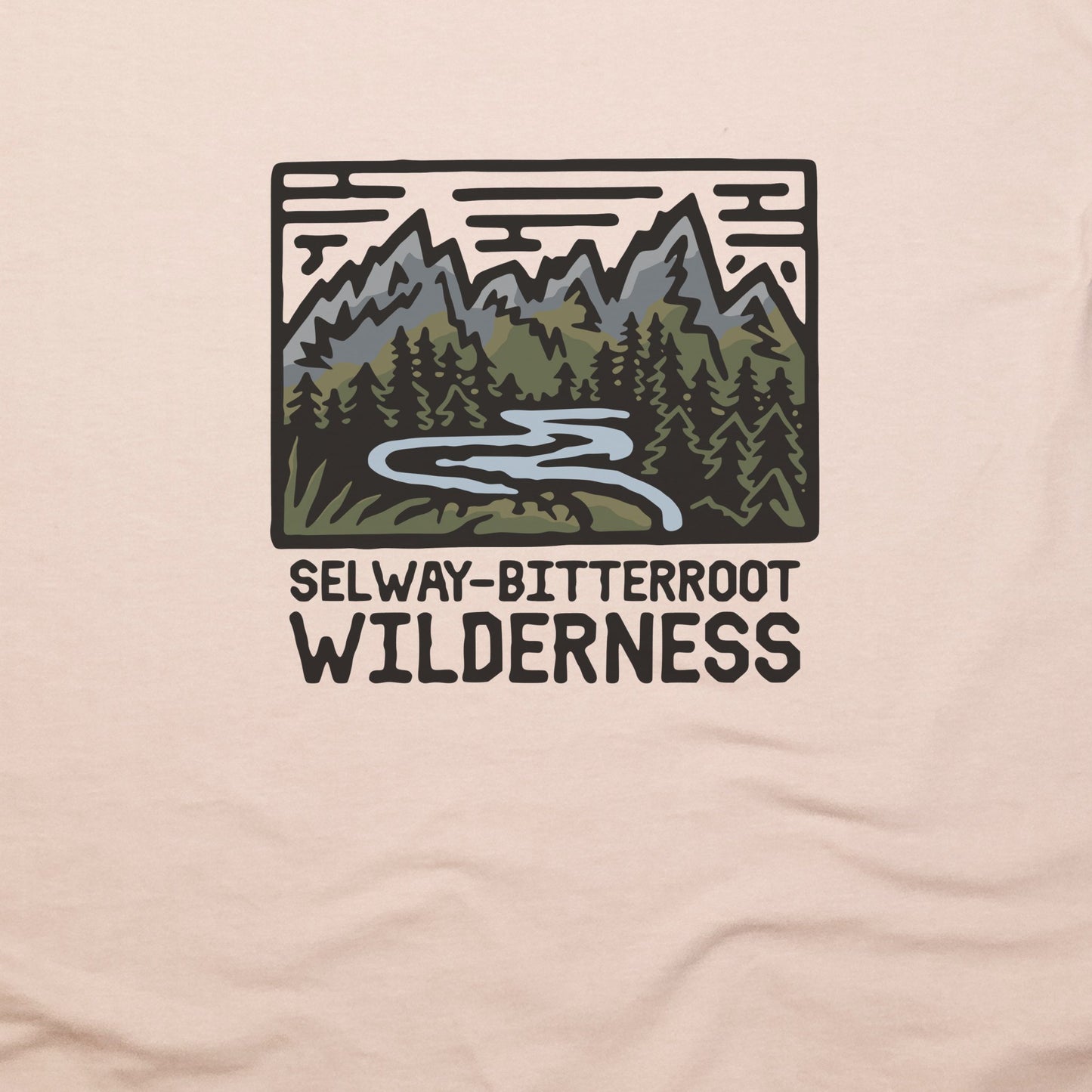 Selway-Bitterroot Wilderness T-Shirt Adventure and Outdoors Themed T-Shirt