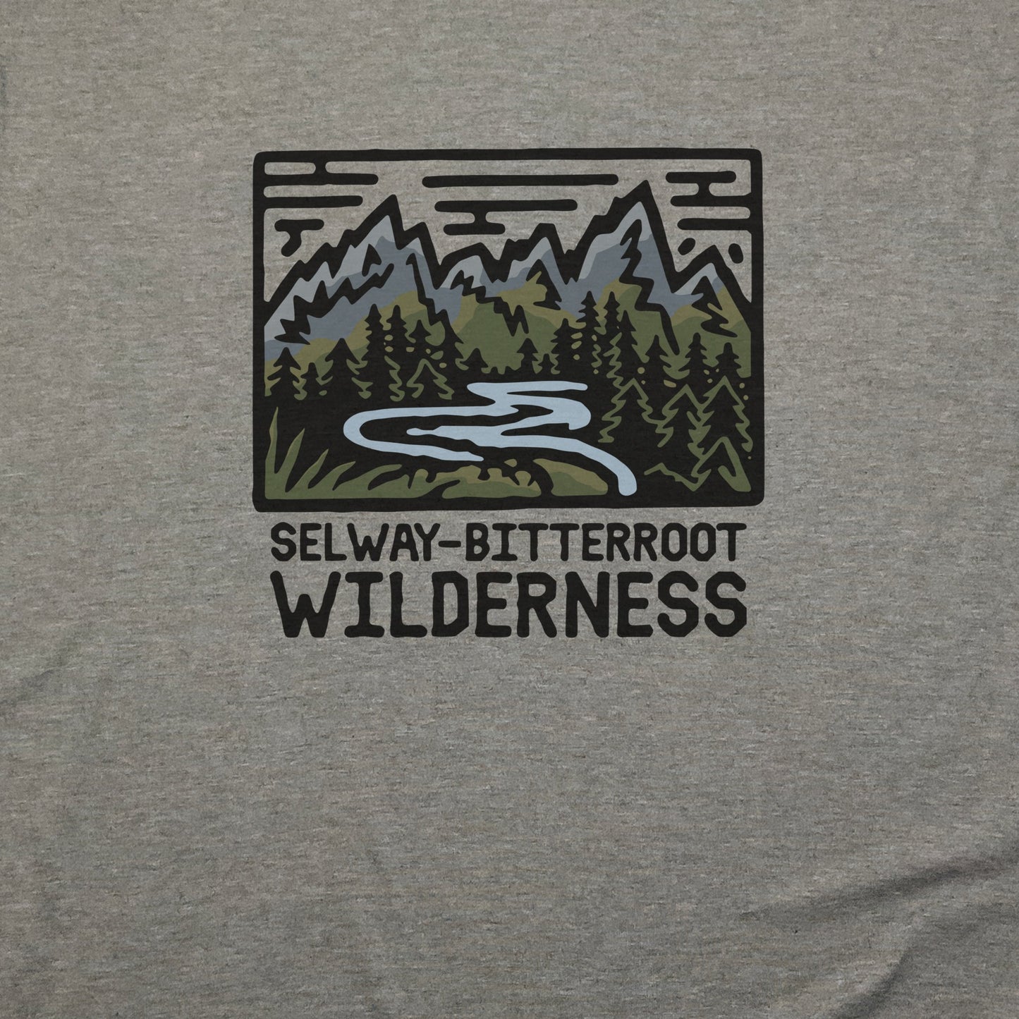 Selway-Bitterroot Wilderness T-Shirt Adventure and Outdoors Themed T-Shirt