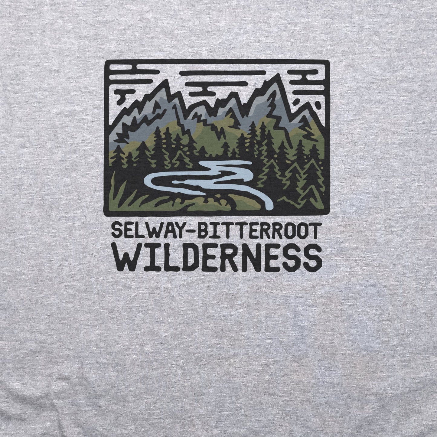 Selway-Bitterroot Wilderness T-Shirt Adventure and Outdoors Themed T-Shirt