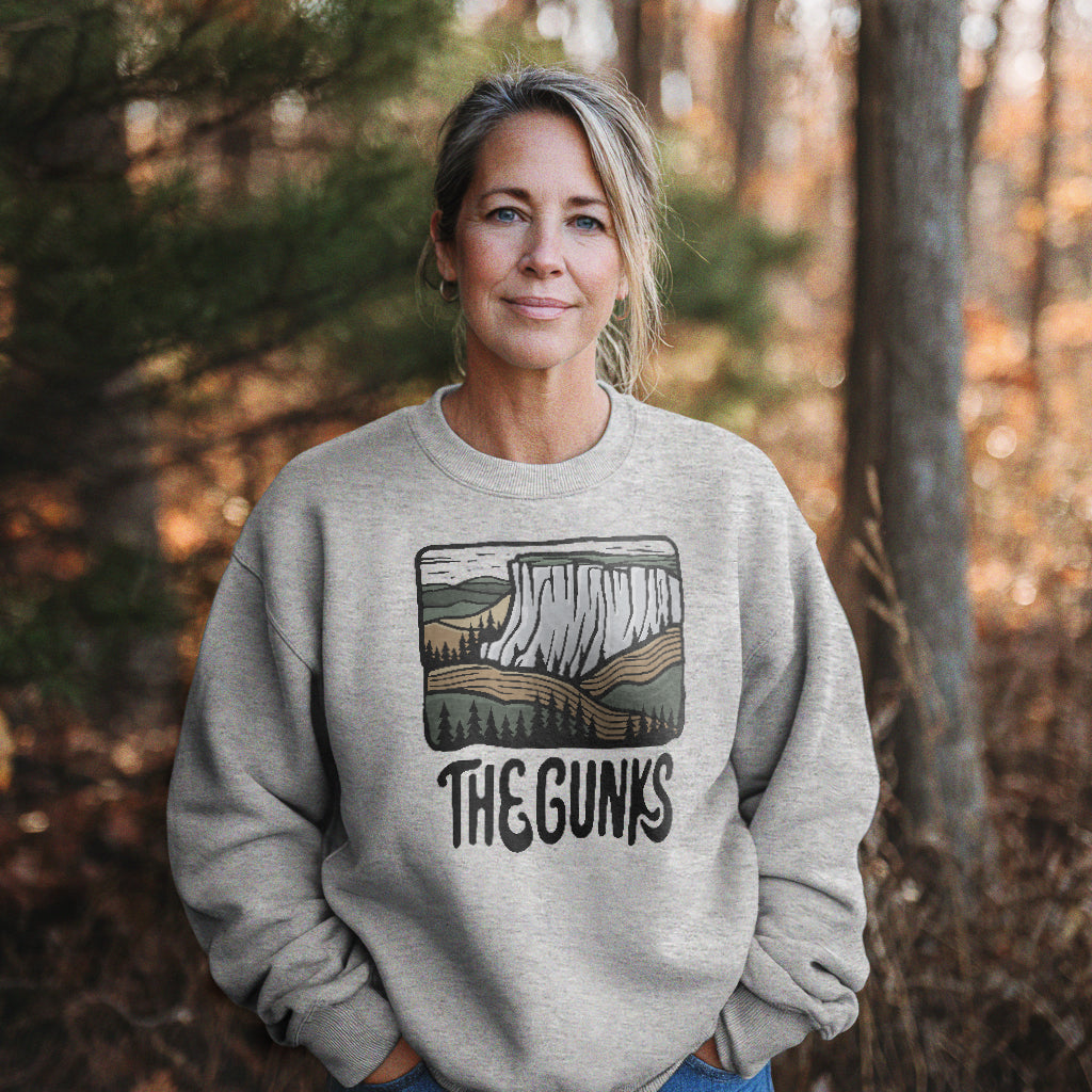 Shawangunk Ridge Crewneck Sweatshirt Adventure and Outdoors Themed Sweatshirt