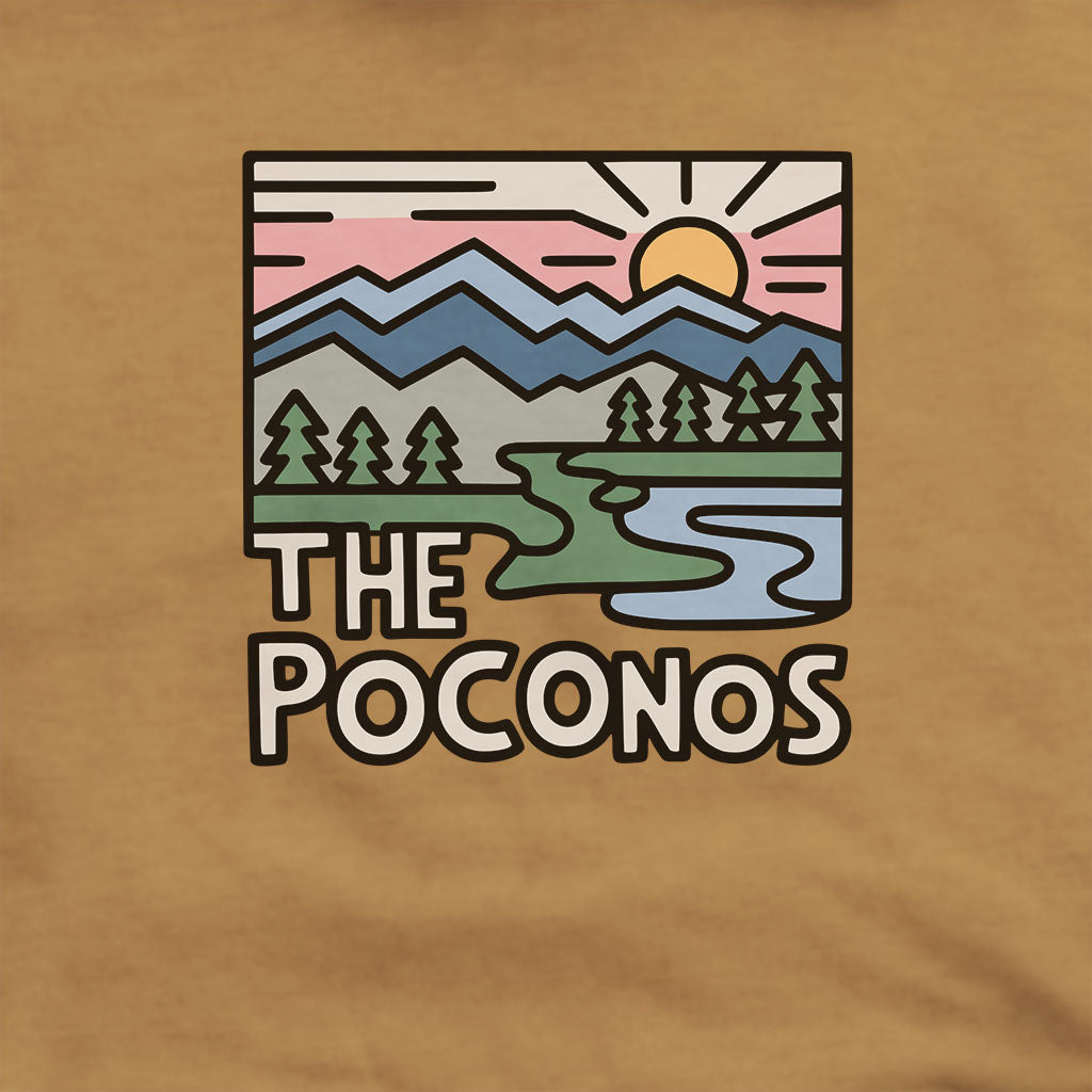 Poconos Mountains Hoodie Adventure and Outdoors Themed Hoodie