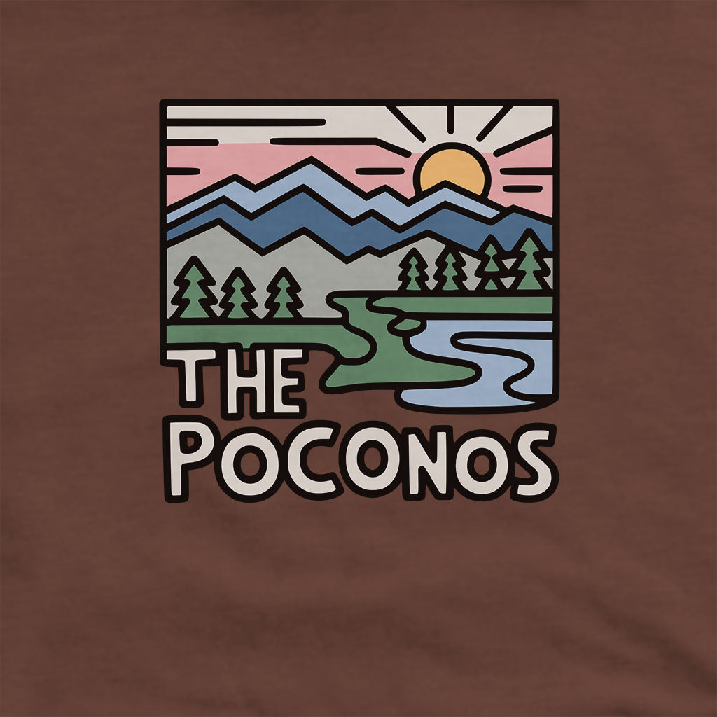 Poconos Mountains Hoodie Adventure and Outdoors Themed Hoodie