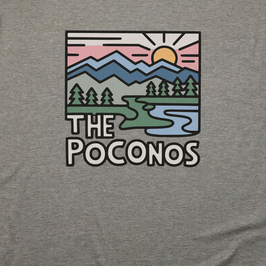 Poconos Mountains T-Shirt Adventure and Outdoors Themed T-Shirt