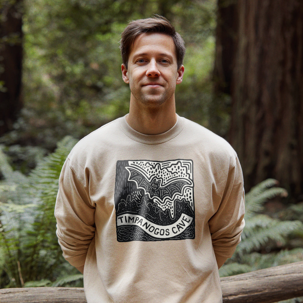 Timpanogos Cave Crewneck Sweatshirt Adventure and Outdoors Themed Sweatshirt