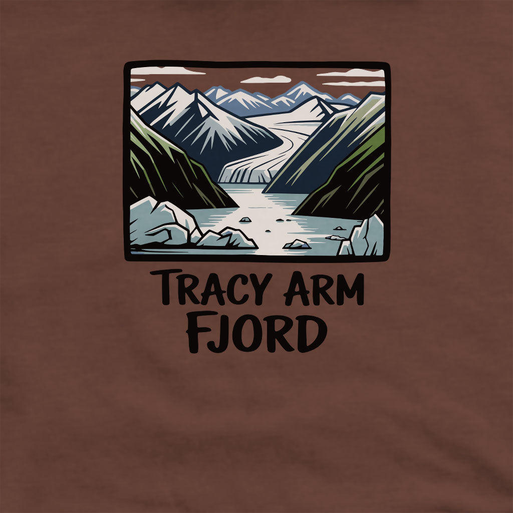 Tracy Arm Fjord Crewneck Sweatshirt Adventure and Outdoors Themed Sweatshirt