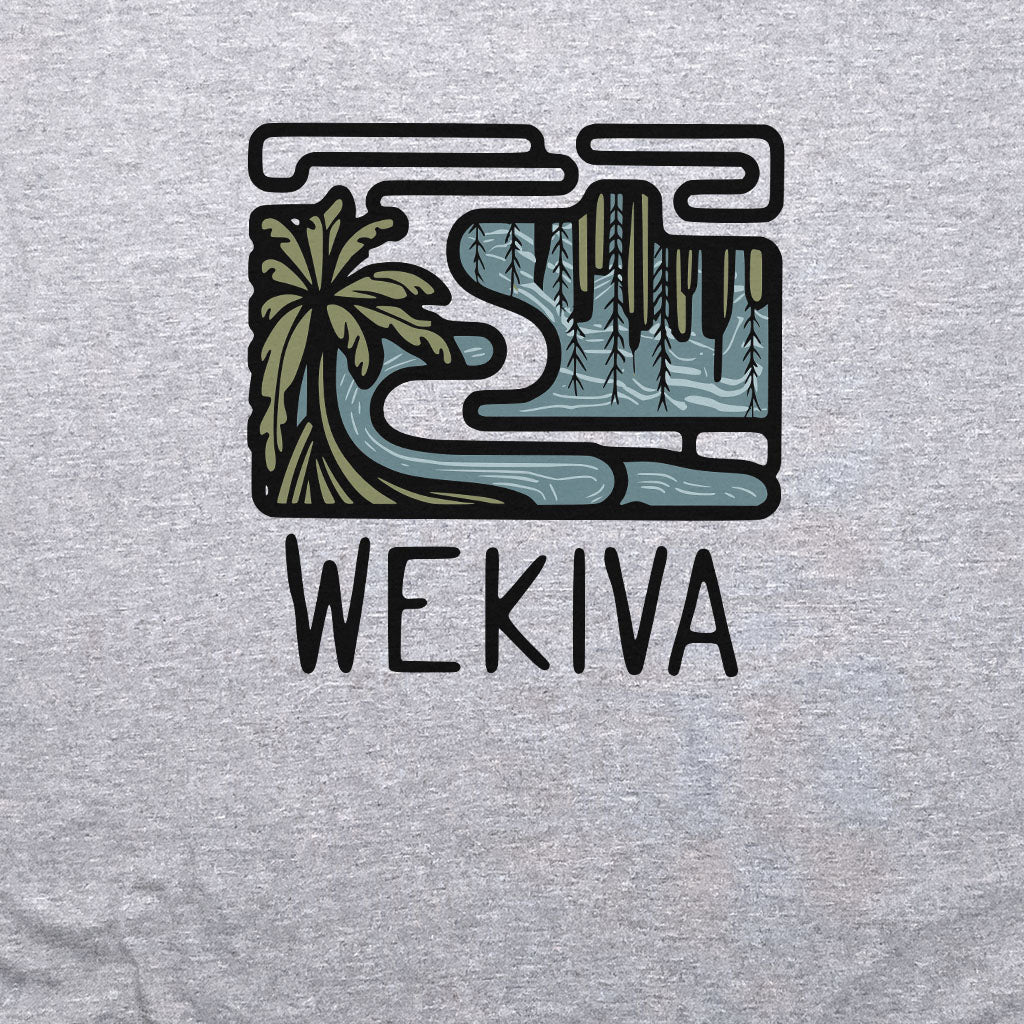 Wekiva River Crewneck Sweatshirt Adventure and Outdoors Themed Sweatshirt