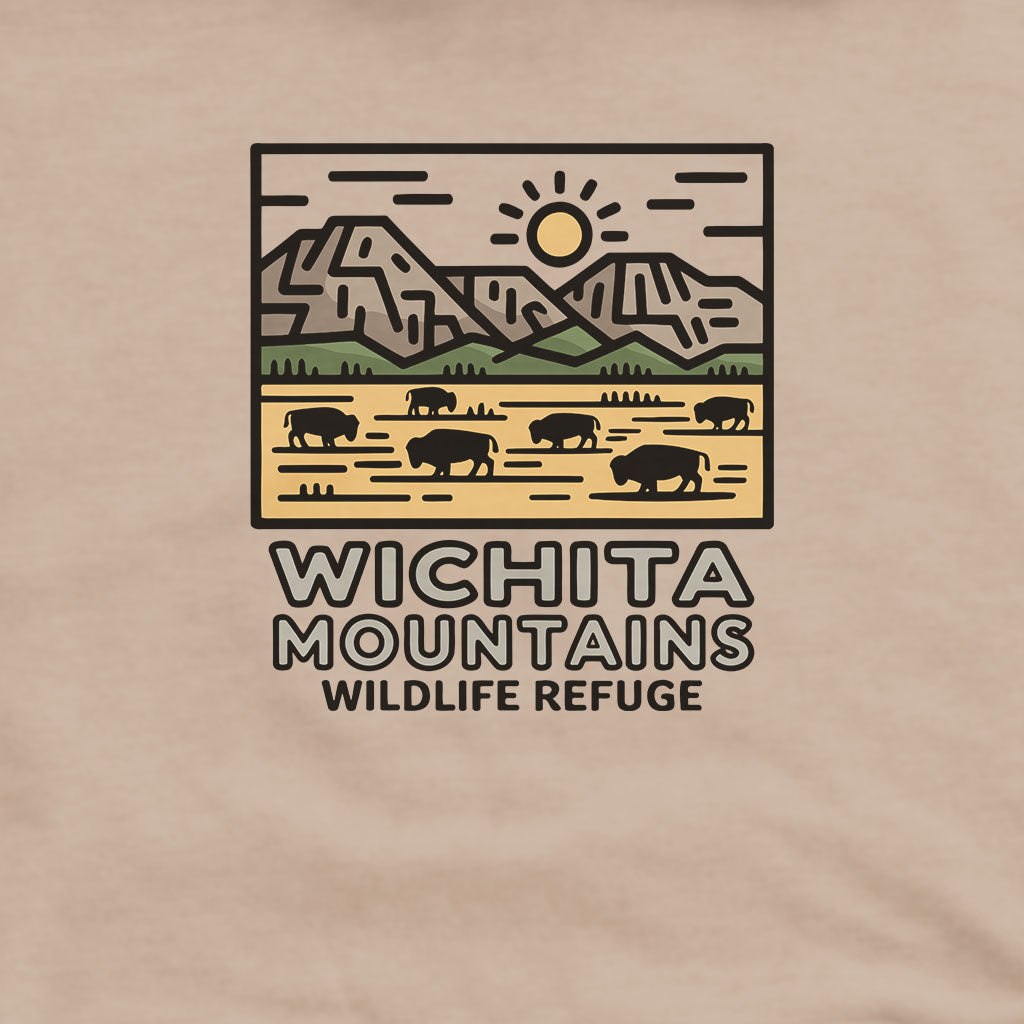 Wichita Mountains Wildlife Refuge Hoodie Adventure and Outdoors Themed Hoodie