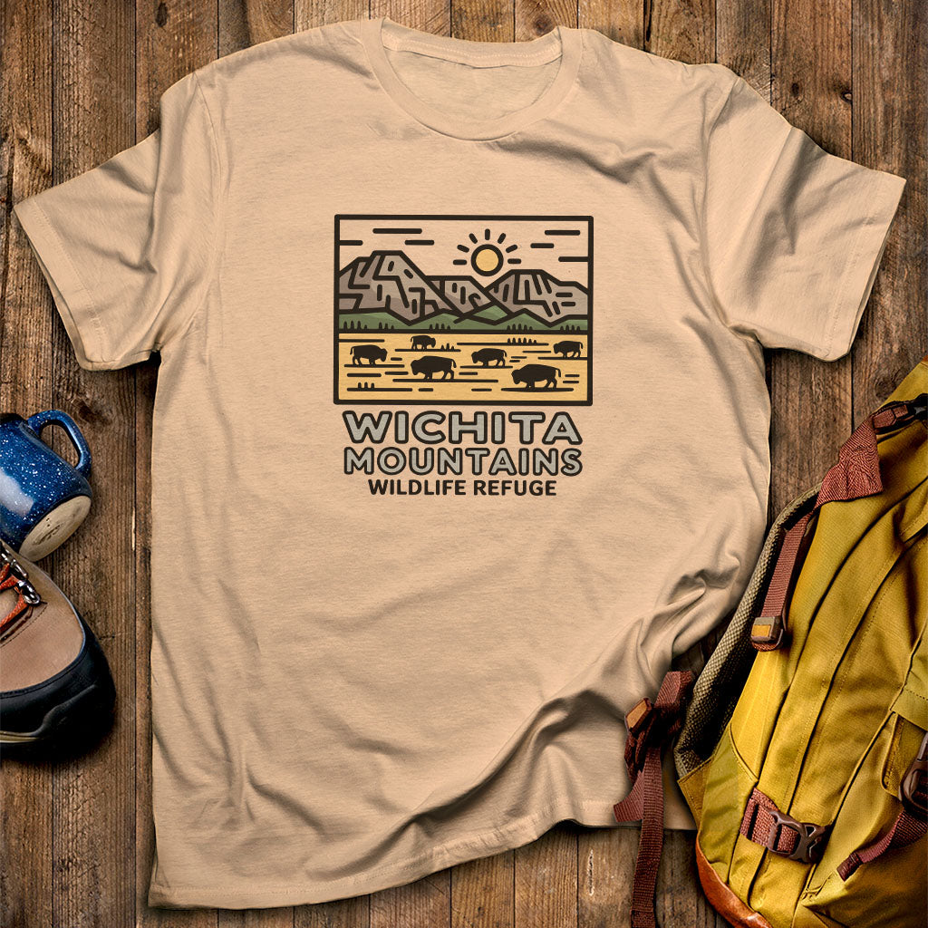 Wichita Mountains Wildlife Refuge T-Shirt Sand Adventure and Outdoors Themed T-Shirt