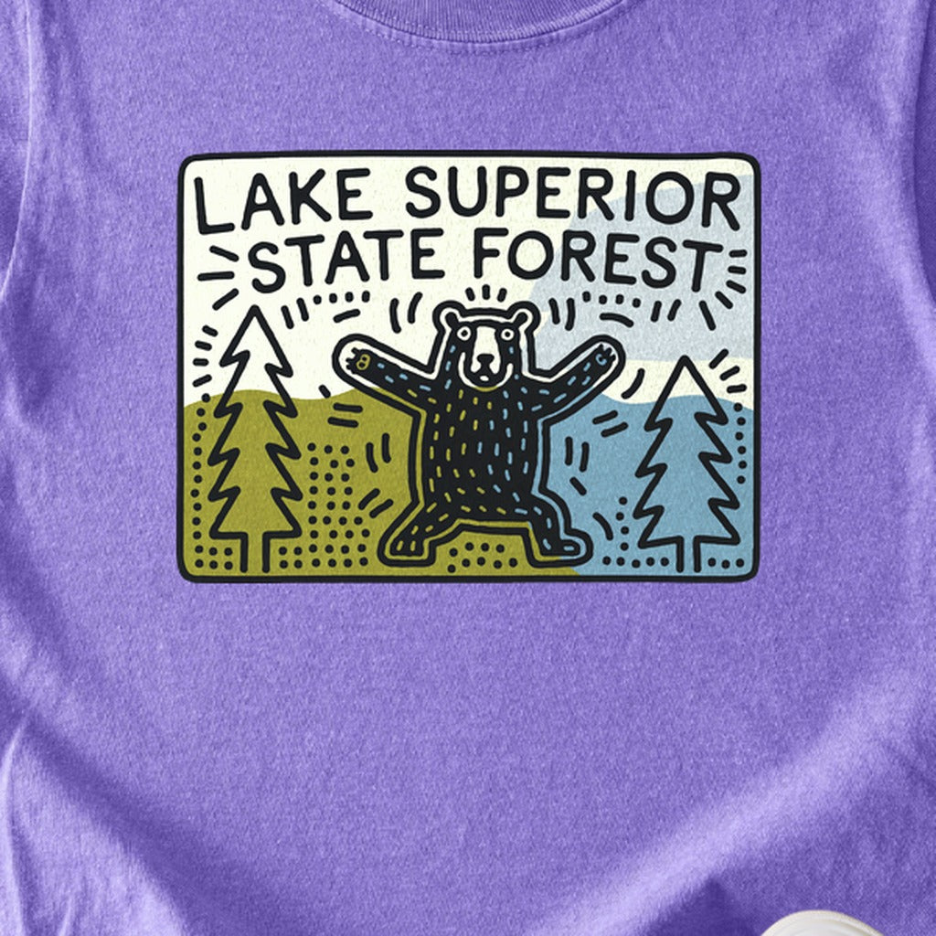 Lake Superior State Forest Kids Cotton T-Shirt