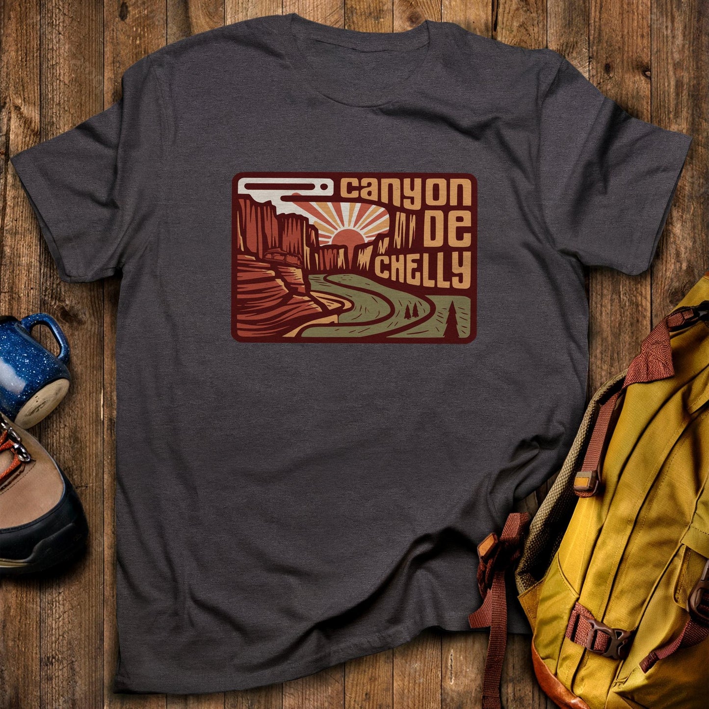 Canyon de Chelly National Monument T-Shirt Dark Heather Adventure and Outdoors Themed T-Shirt